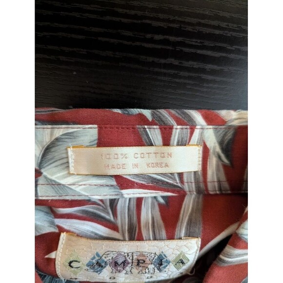 Vintage Campia Moda Hawaiian Tropical Button Up Shirt Short Sleeve Men's Large‎ - Picture 6 of 7